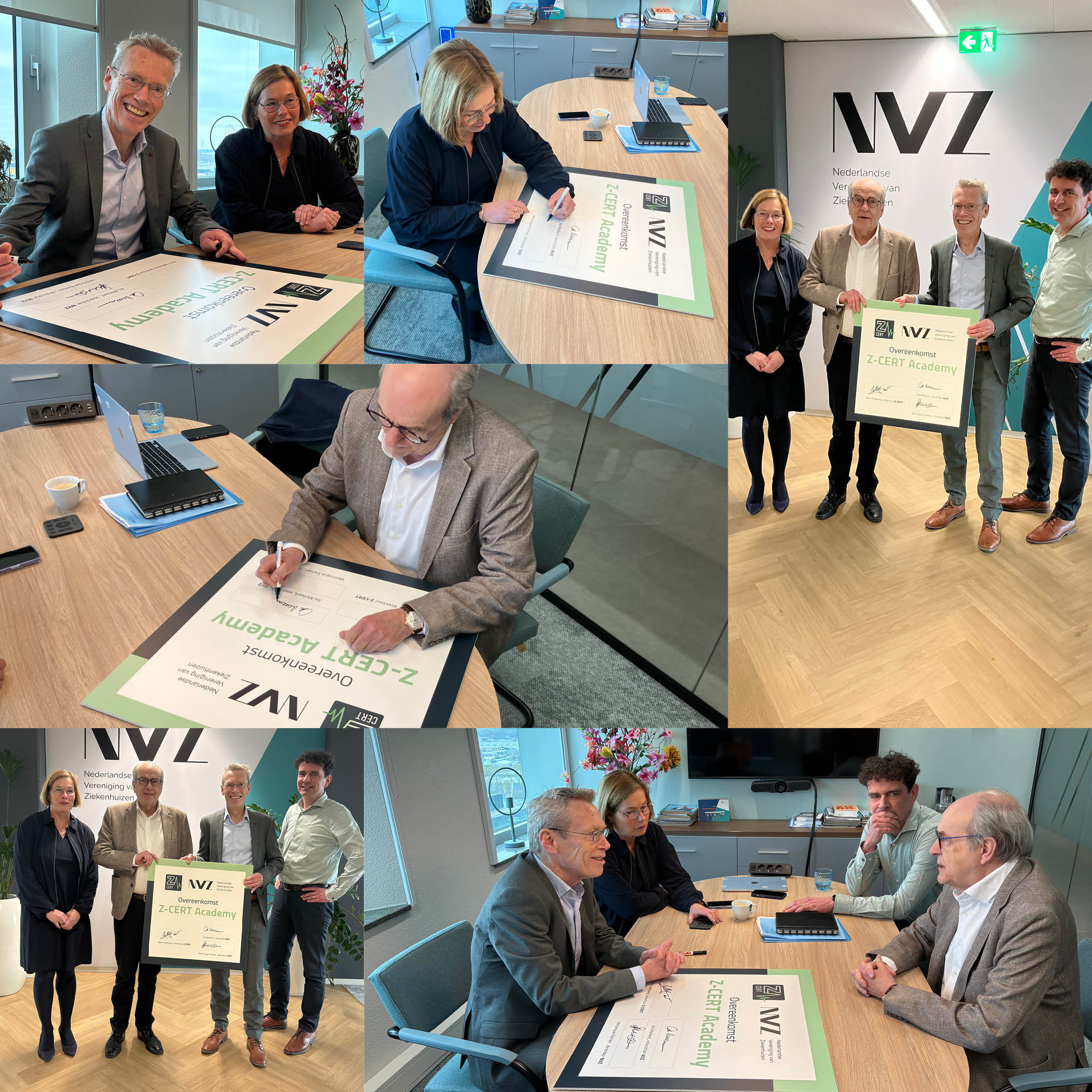Ondertekening NVZ voor Z-CERT Academy